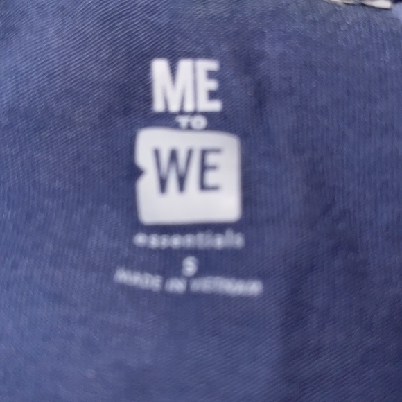 Women’s Me To We Blue Long Sleeve Buster Button Down Crop Top S - Picture 9 of 9